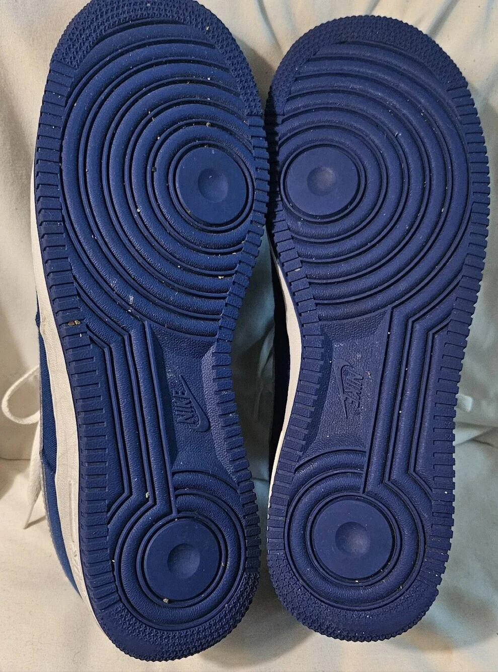 Nike Air Force 1 Royal Blue with White Swoosh Men's Size 10.5 Great Cond